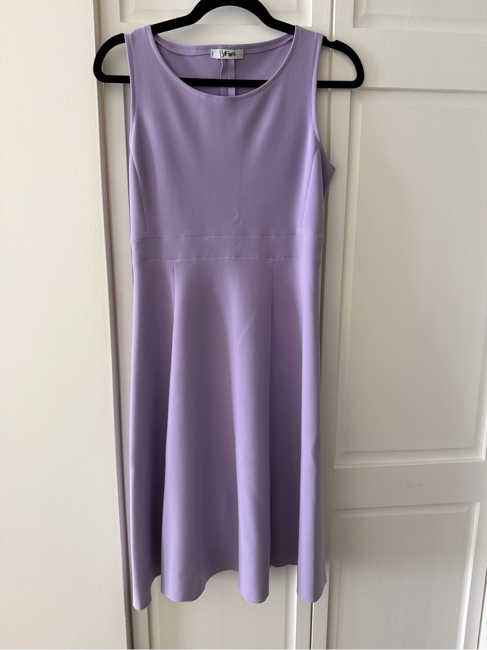 Barbeau Lavender A-Line Pleated Cocktail Dress M Wedding Guest Summer Event